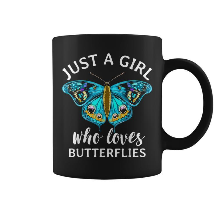 Just A Girl Who Loves Butterflies Butterfly Mom Monarch Gift Coffee Mug