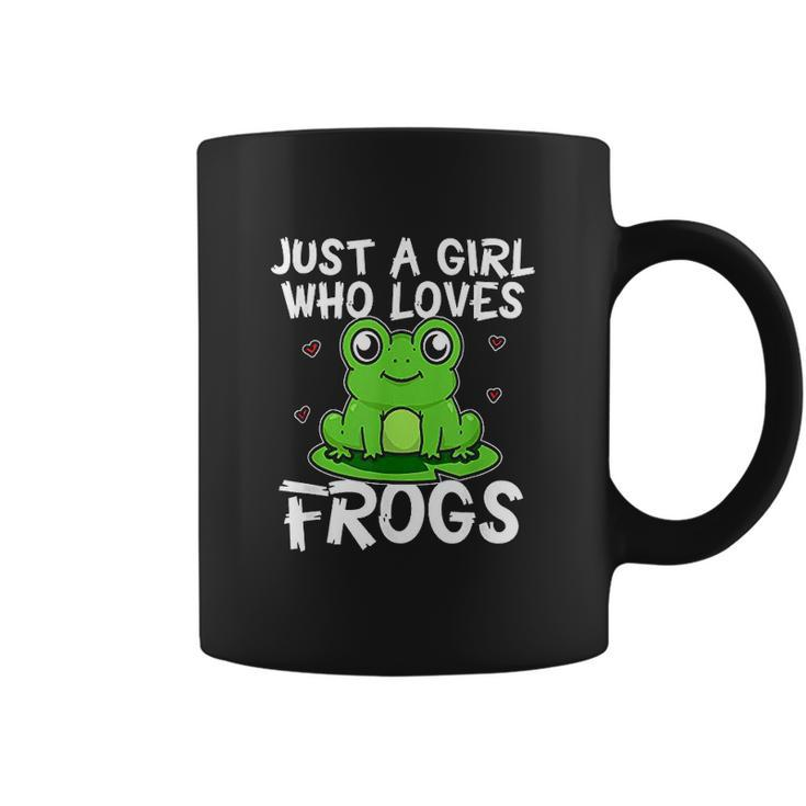 Just A Girl Who Loves Frogs Cute Green Frog Costume Coffee Mug