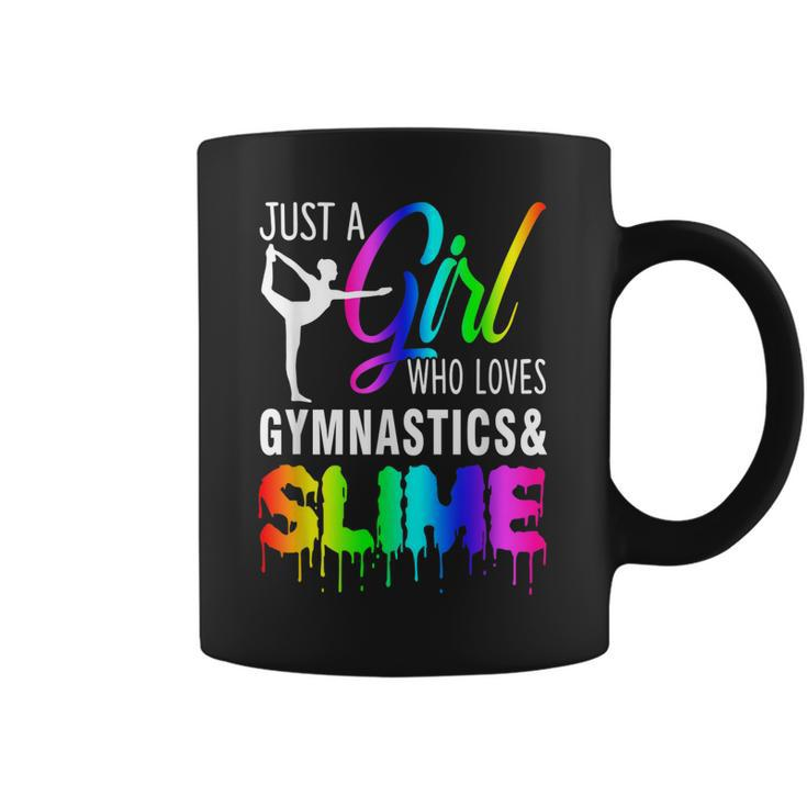 Just A Girl Who Loves Gymnastics & Slime  Gift For Girl  Coffee Mug