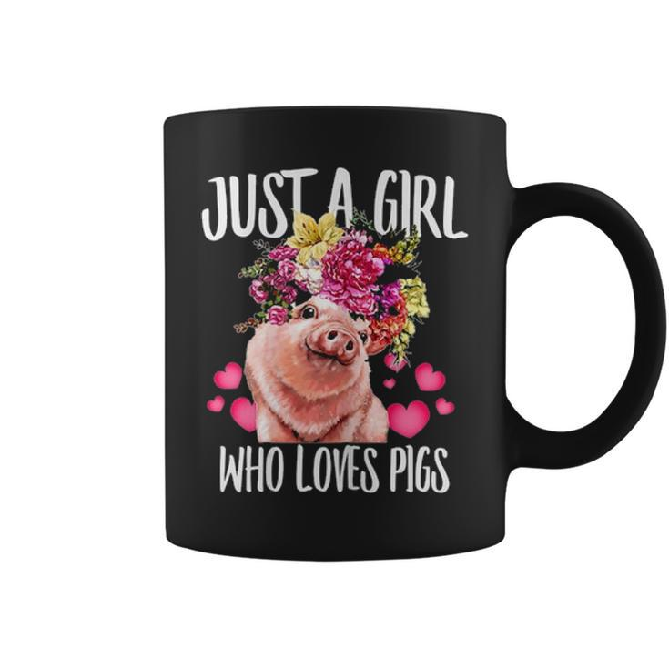 Just A Girl Who Loves Pigs Lover Dad Mom Funny Kidding Coffee Mug