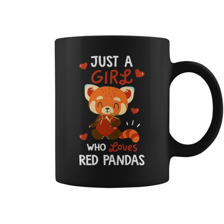 Just A Girl Who Loves Red Pandas T Red Panda Lover Gift Coffee Mug