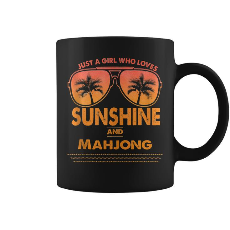Just A Girl Who Loves Sunshine And Mahjong For Woman  Coffee Mug