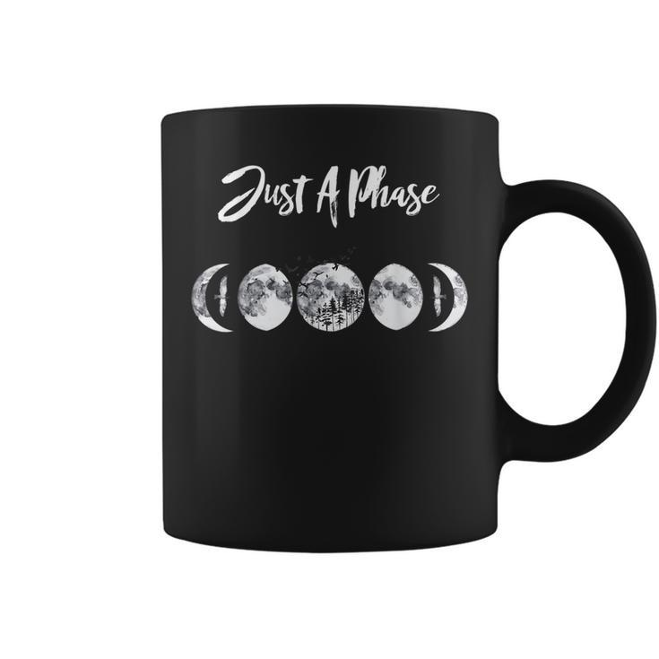 Just A Phase Moon Cycle Phases Of The Moon Astronomy Design Coffee Mug