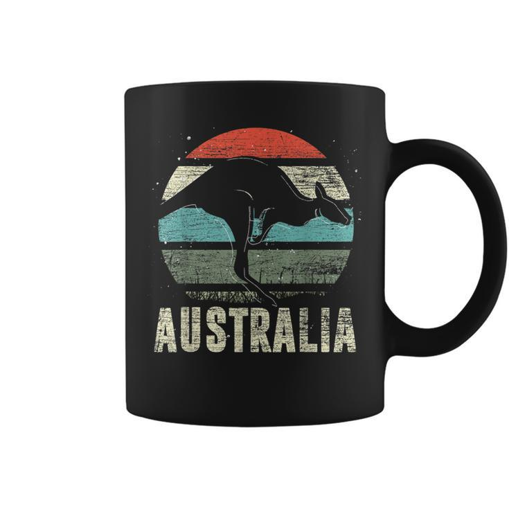 Kangaroo Aussie Zoo Animal Lover Retro Australia  Coffee Mug