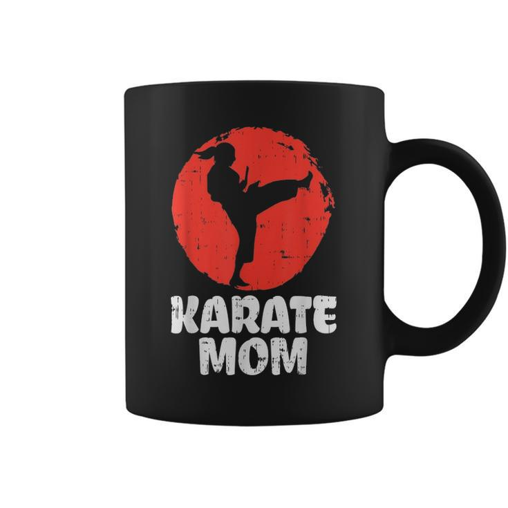 Karate Mom Ponytail Kick Japanese Martial Arts Women Gift Coffee Mug