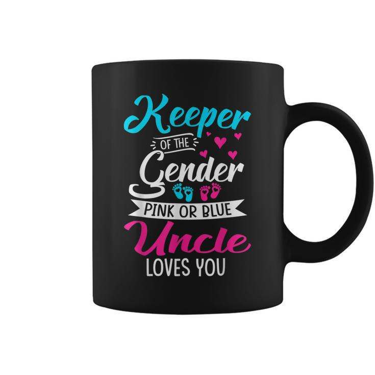 Keeper Of The Gender Uncle Loves You Baby Announcement  Coffee Mug