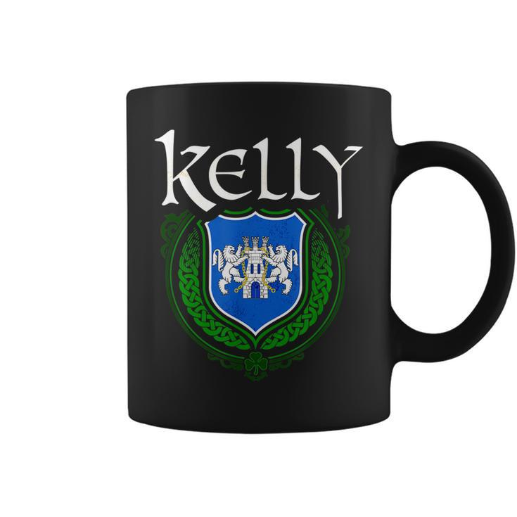 Kelly Surname Irish Last Name Kelly Family Crest  Coffee Mug