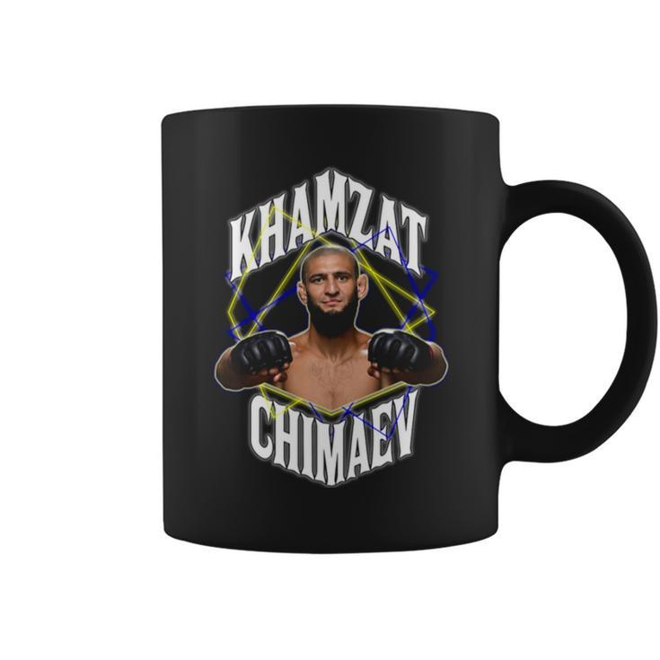 Khamzat Chimaev Geometric Design Coffee Mug