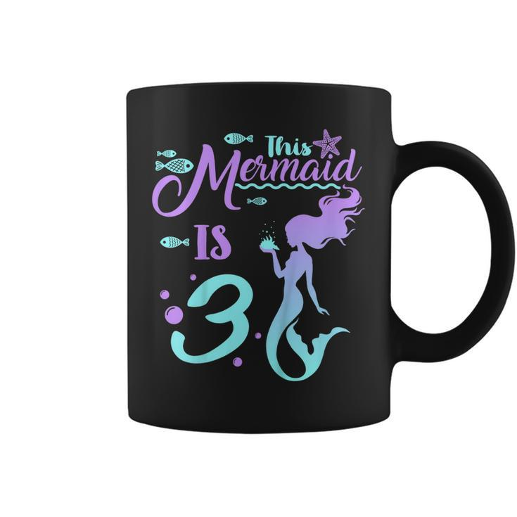 Kids 3 Years Old 3Rd Birthday Mermaid Shirt Girl Daughter Gift Pa Coffee Mug