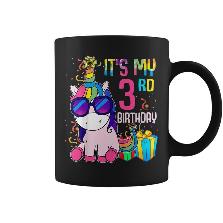 Kids 3 Years Old 3Rd Birthday Unicorn Shirt Girl Daughter Gift Pa Coffee Mug