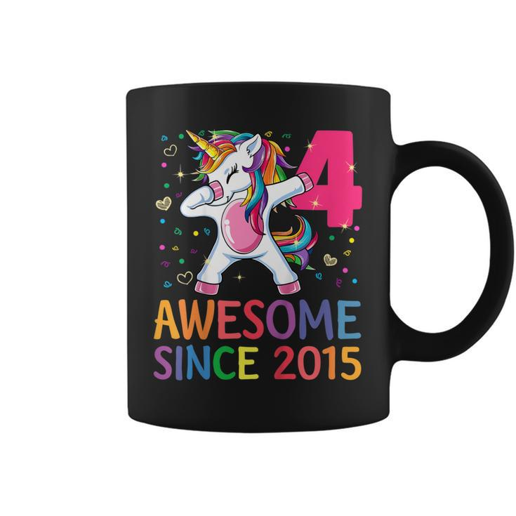 Kids 4 Years Old 4Th Birthday Unicorn Shirt Girl Daughter Gift Pa V2 Coffee Mug