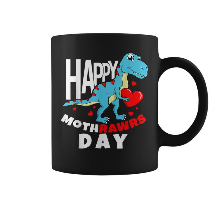 Kids Happy Mothers Day Son For Mom Rawr Trex Dino Toddler  Coffee Mug