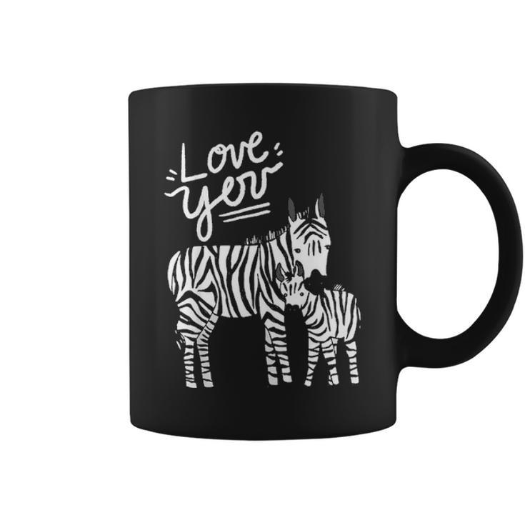 Kids Love You Happy Kids Apparel Mother Zebra And Baby Coffee Mug