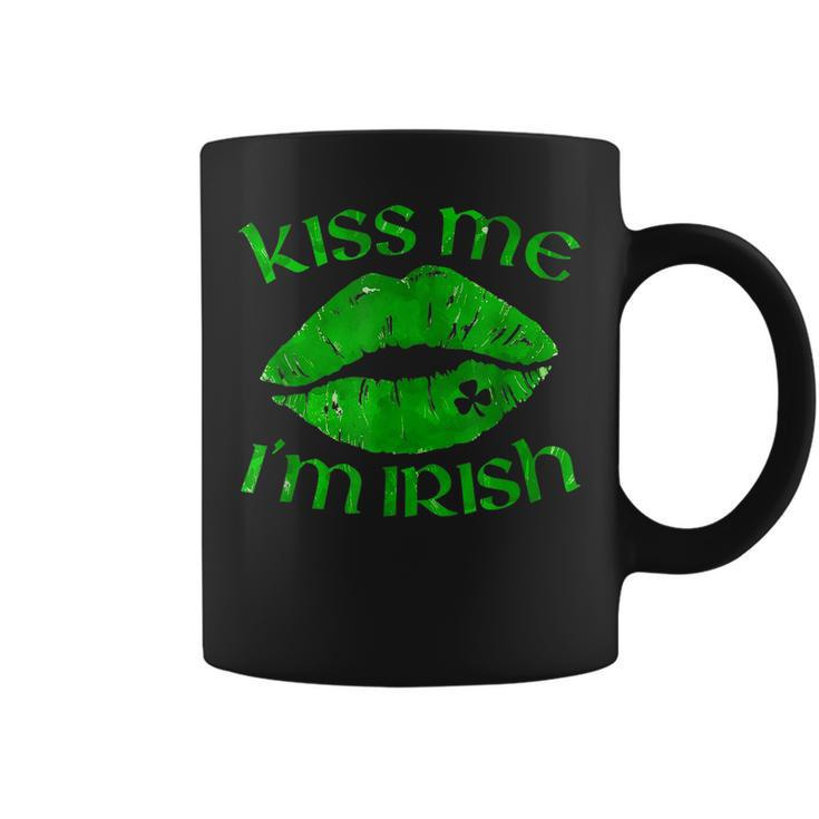 Kiss Me Im Irish Lips Sexy St Patricks Day  Coffee Mug