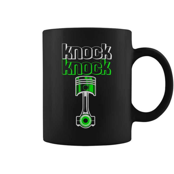 Knock Knock Piston Funny Car Lover Mechanic Coffee Mug