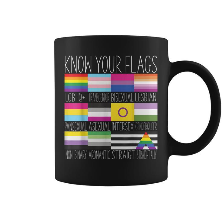 Know Your Flags - Lgbtq Gay Pride Flag Transgender  Coffee Mug
