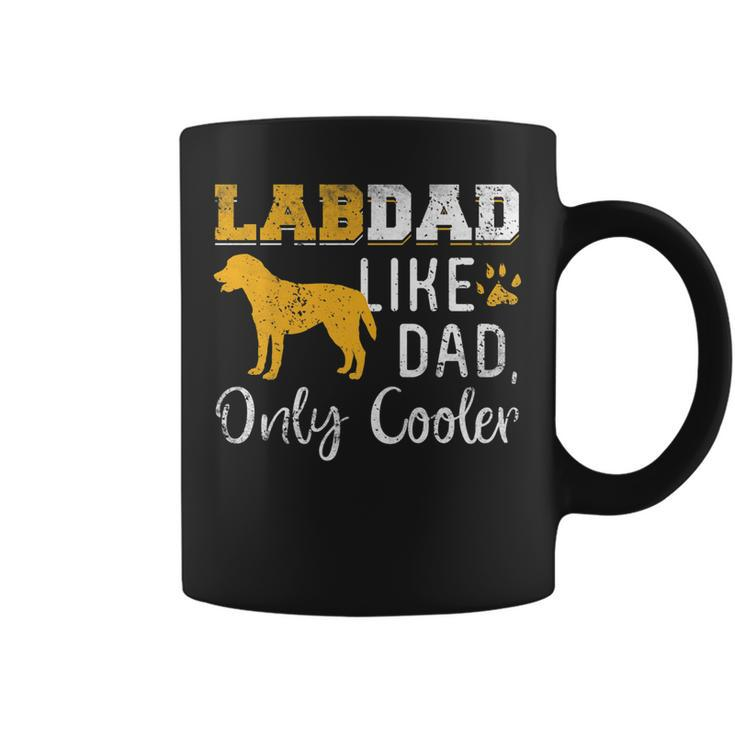 Lab Dad Cooler Funny Labrador Dog Lover Fathers Day Quotes   Coffee Mug