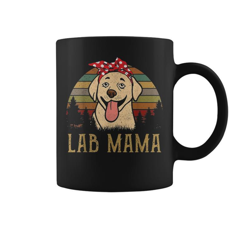 Lab Mama Labrador Retro Funny Mom Mother Lover Gifts Women Coffee Mug