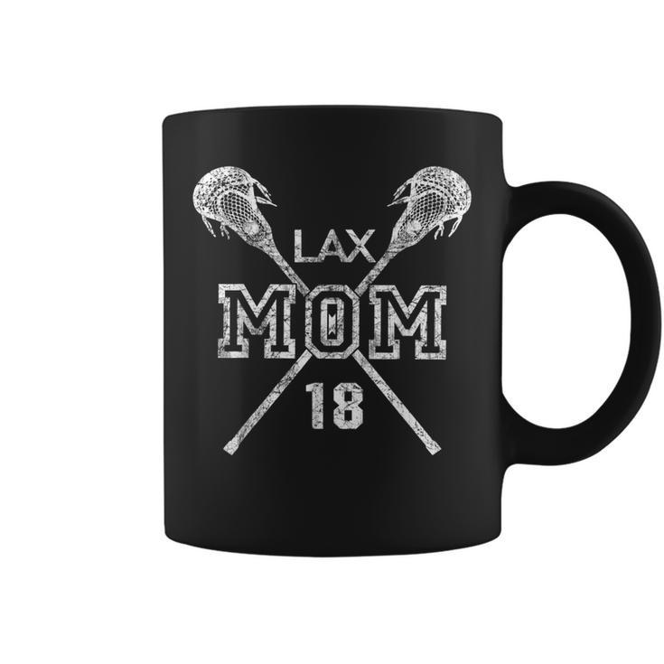Lax Mom 18 Lacrosse Mom Player Number 18 Mothers Day Gifts  Coffee Mug