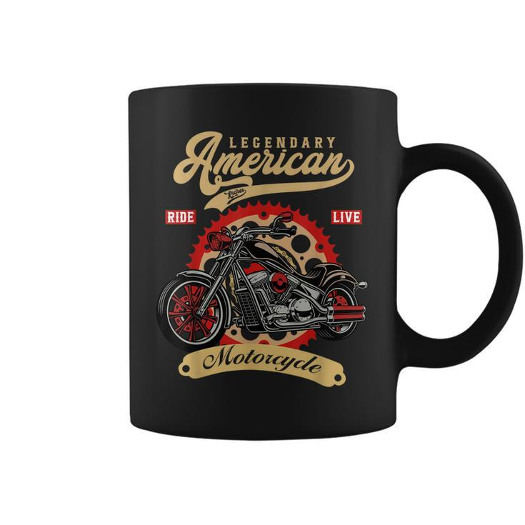 Legendary American Riders Motorcycle Biker Men Women Coffee Mug