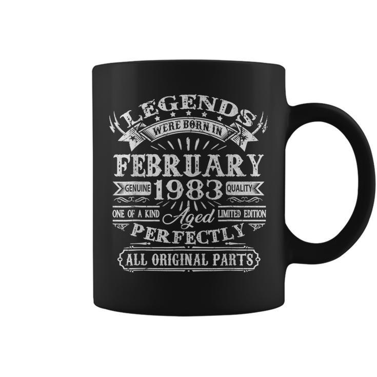 Legenden Februar 1983 40. Geburtstag Herren Tassen, Retro Design