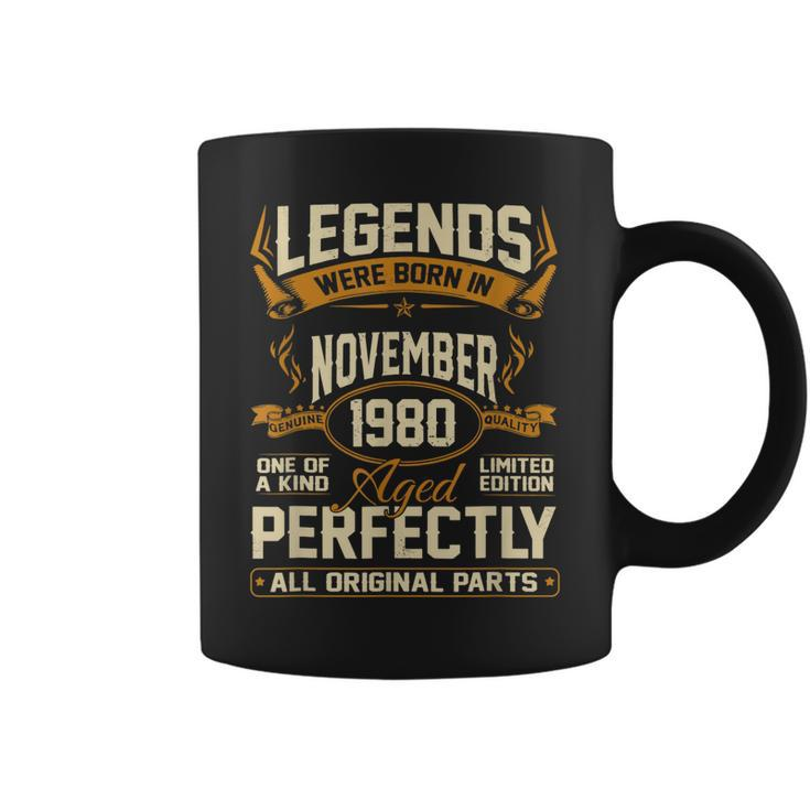 Legends Were Born In November 1980  Coffee Mug