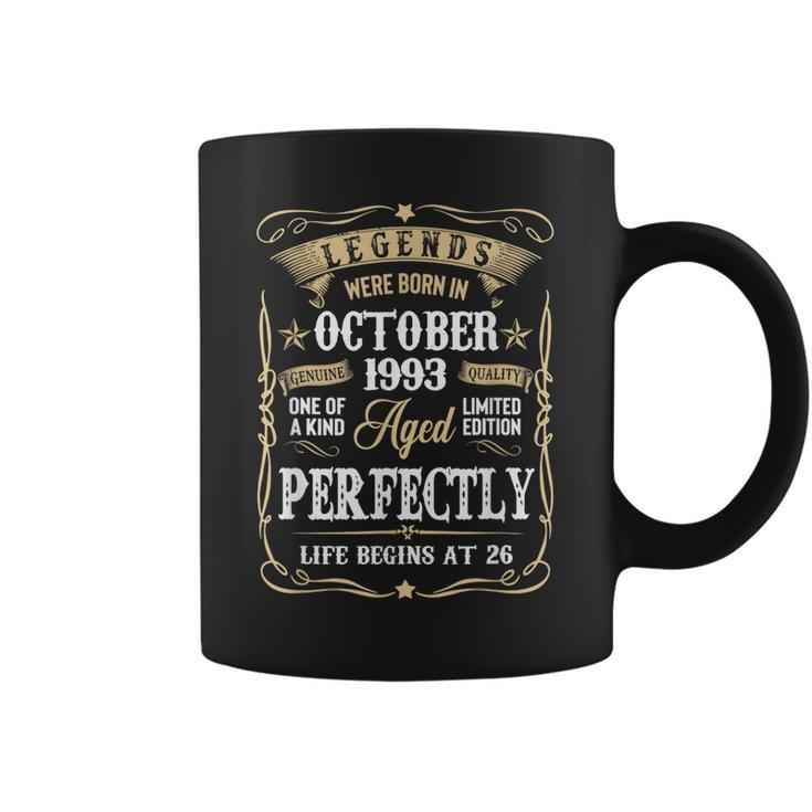 Legends Were Born In October 1993 26Th Birthday Gift  Coffee Mug