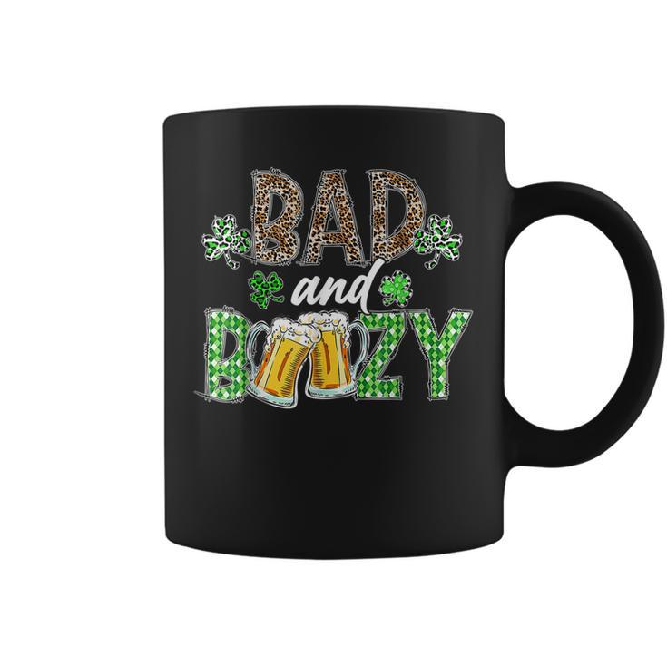 Leopard St Patricks Day Bad And Boozy Beer Drinking Irish  Coffee Mug