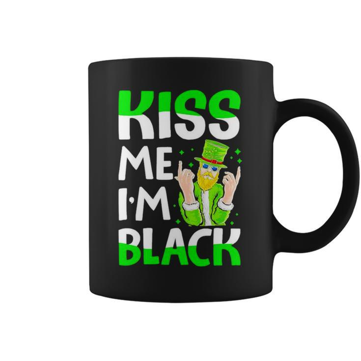 Leprechaun St Patrick’S Day Kiss Me I’M Black Coffee Mug
