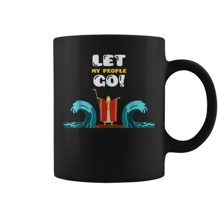 Let My People Go The Red Sea Jewish Passover Holiday  Coffee Mug
