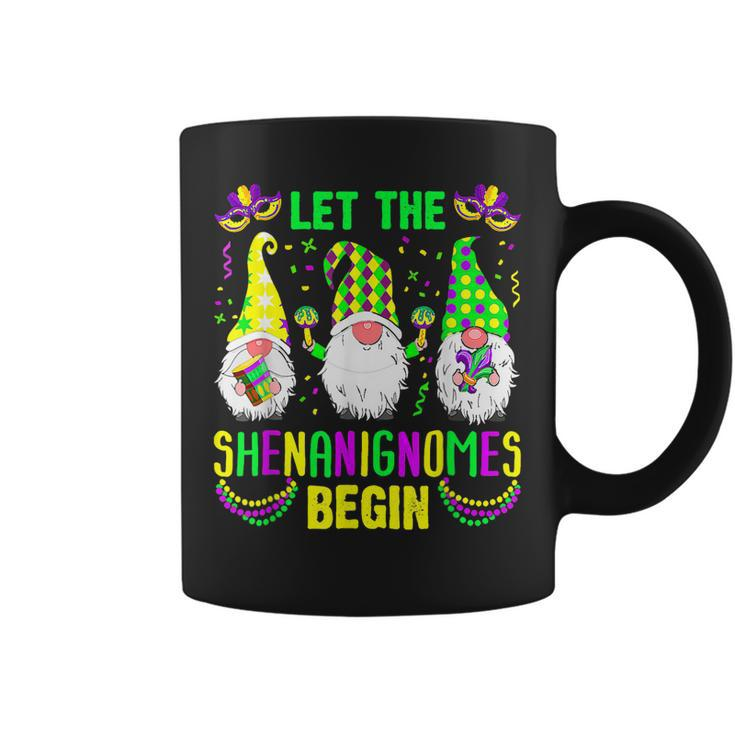 Let The Shenanignomes Begin Mardi Gras Gnomes Shenanigans  Coffee Mug