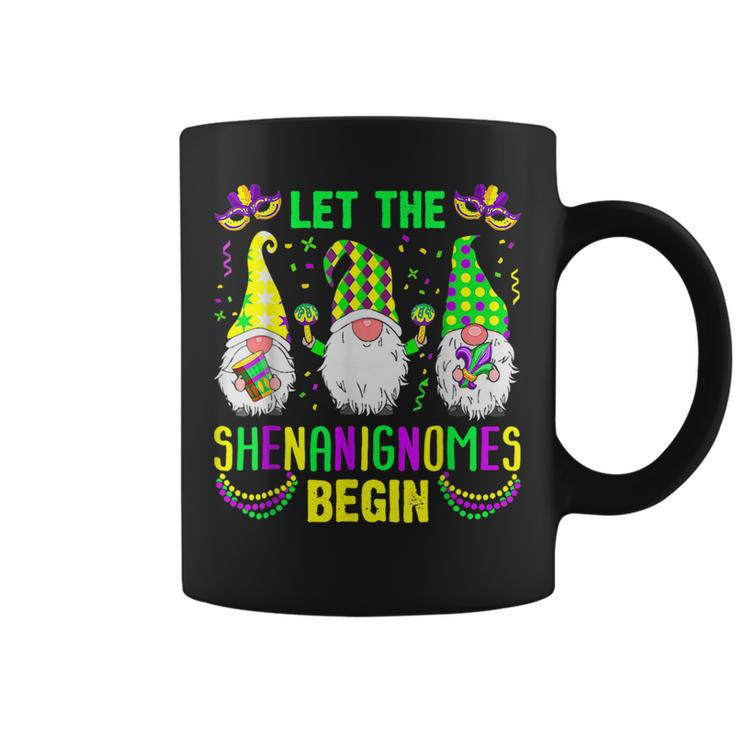 Let The Shenanignomes Begin Mardi Gras Gnomes Shenanigans  Coffee Mug