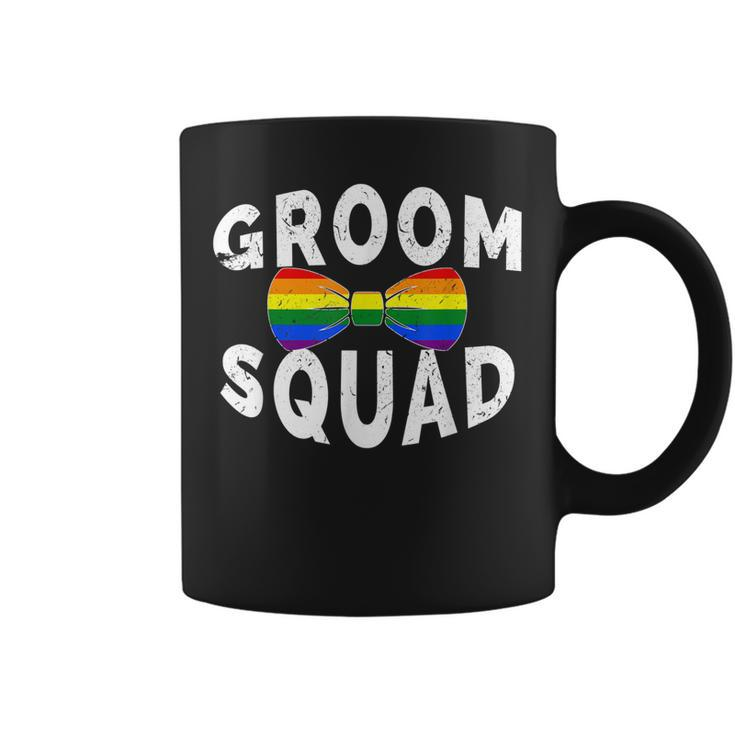Lgbt Pride Gay Bachelor Party Grooms Squad Engagement Coffee Mug