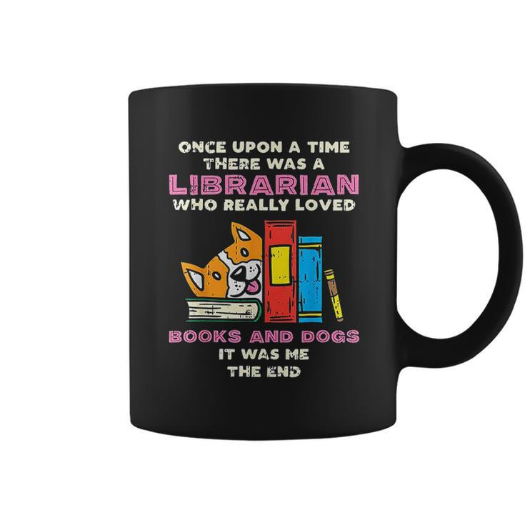 Librarian Books And Dogs Funny Pet Lover Library Worker Gift Coffee Mug