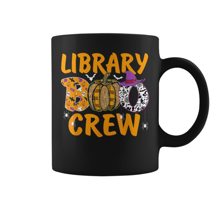Library Boo Crew School Librarian Halloween Library Book V6 Coffee Mug