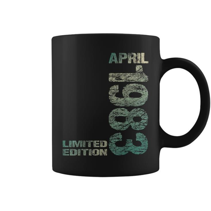 Limited Edition April 1983 40Th Birthday Born 1983  Coffee Mug