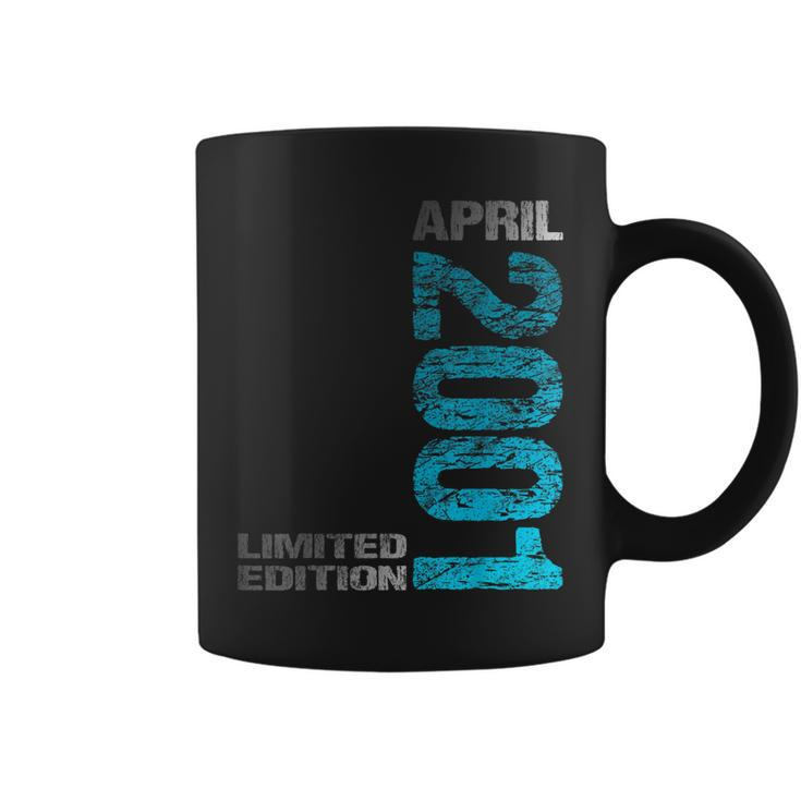 Limited Edition April 2001 22Th Birthday Born 2001  Coffee Mug