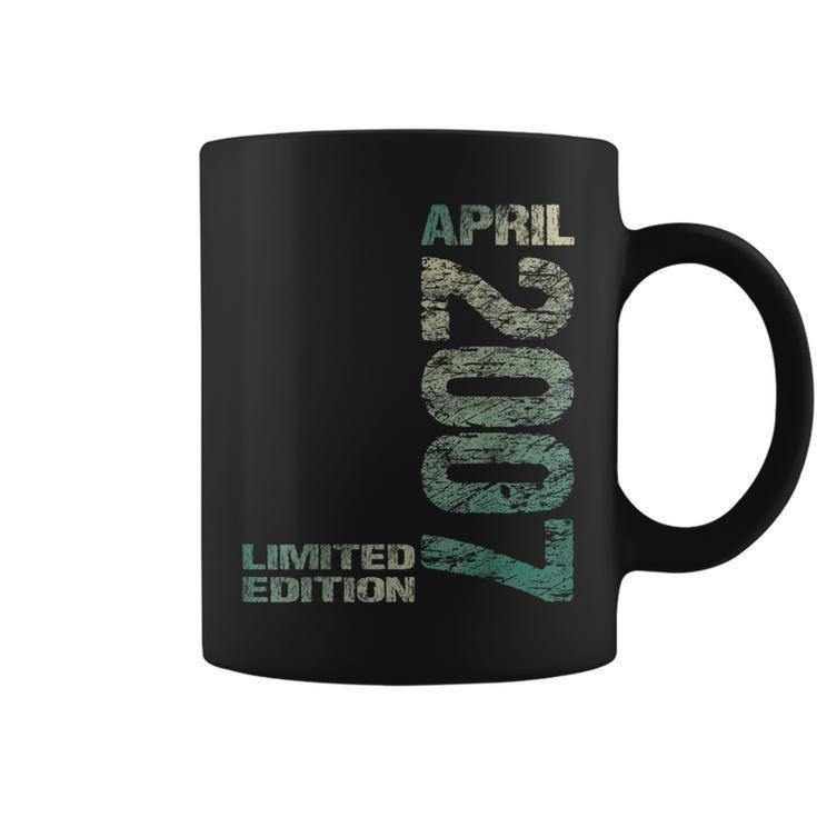 Limited Edition April 2007 16Th Birthday Born 2007  Coffee Mug