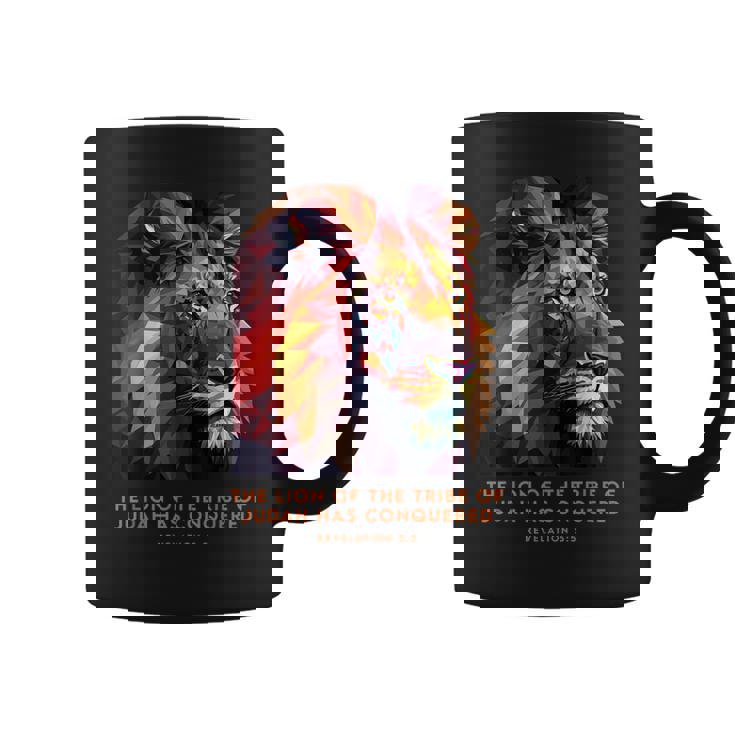 Lion Of Judah Jesus Revelation Bible Verse Christian Coffee Mug Mazezy