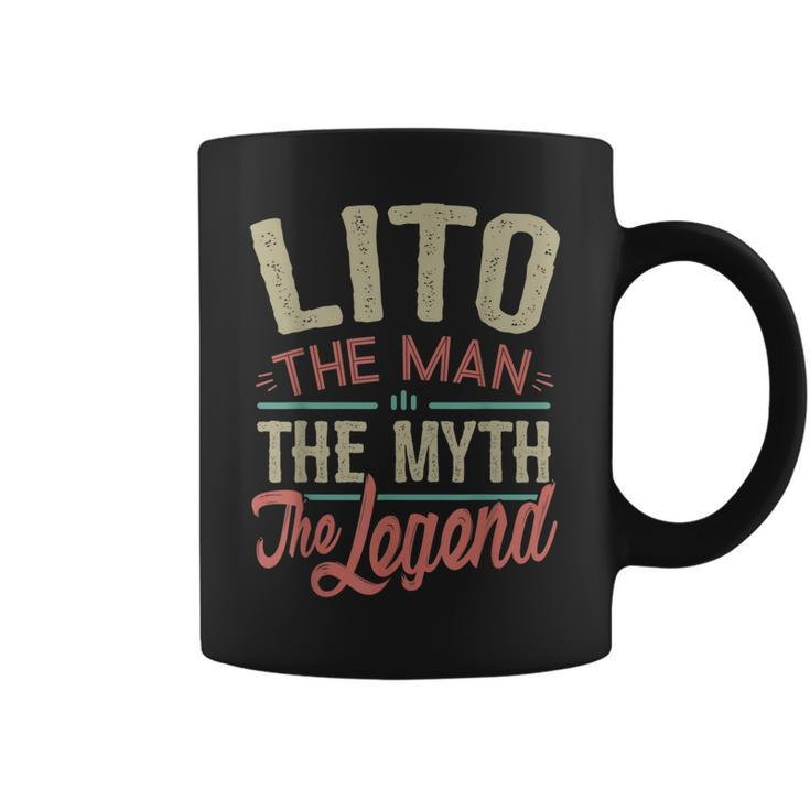 Lito  From Grandchildren Lito The Myth The Legend Gift For Mens Coffee Mug
