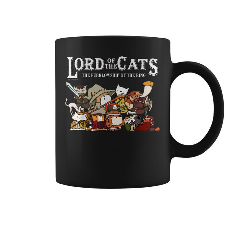 Lord Of The Cats The Furrlowship Of The Ring Funny Cats  Coffee Mug