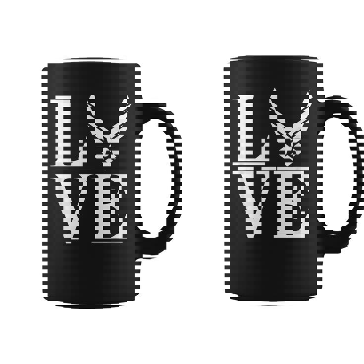 Love Air Force Proud Air Force Girlfriend Women Coffee Mug