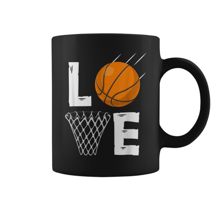 Love Basketball Funny Sports Valentines Day Costume  Coffee Mug