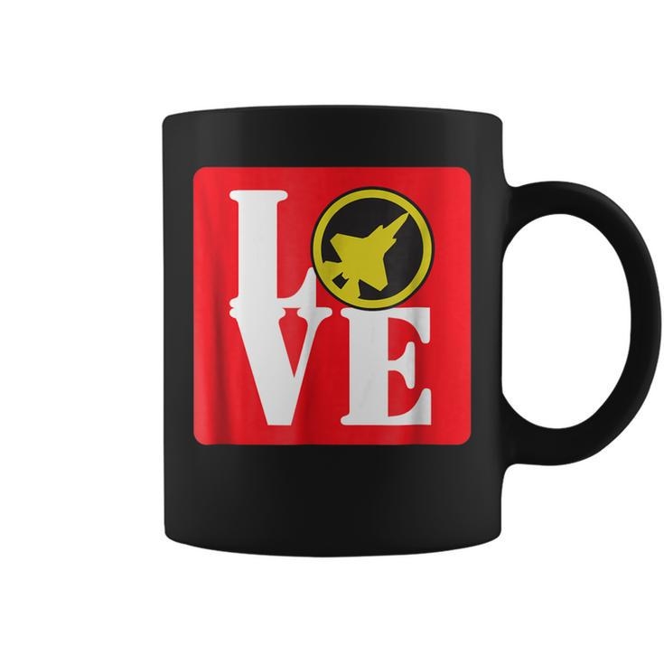 Love F35 Lightning Ii Air Force Military Jet Coffee Mug