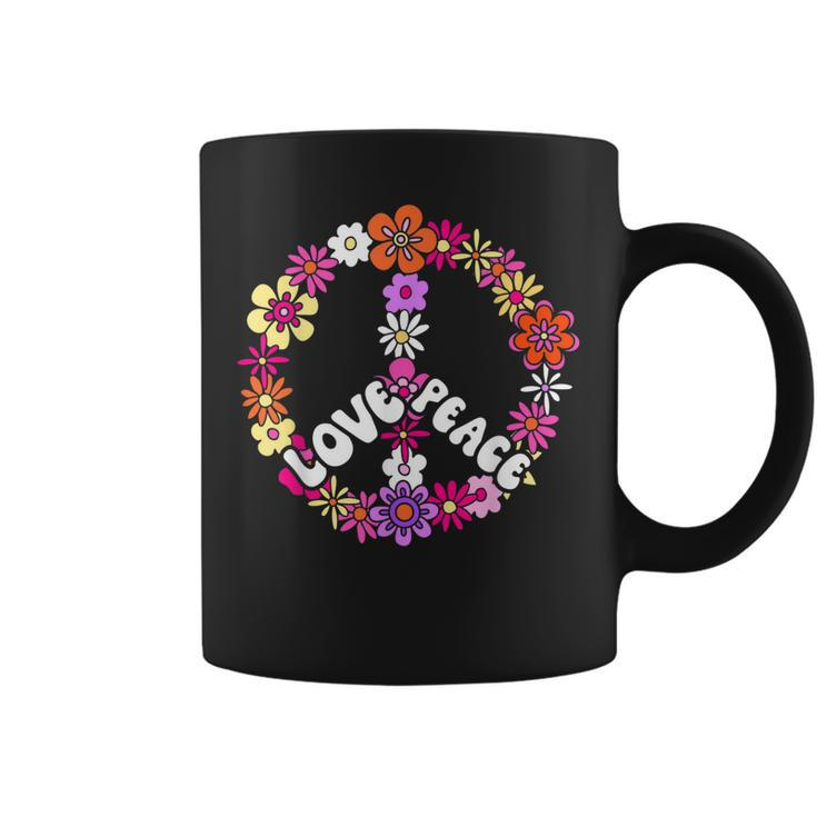 Love Peace Peace Sign 60S Retro Peace Coffee Mug