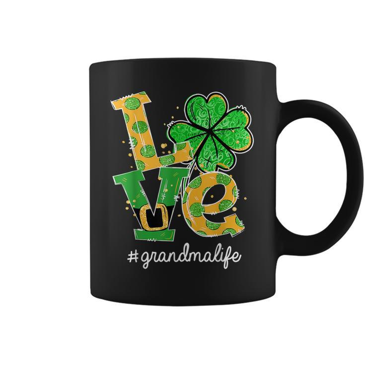 Love Shamrock Grandma Life Cute St Patricks Day  Coffee Mug