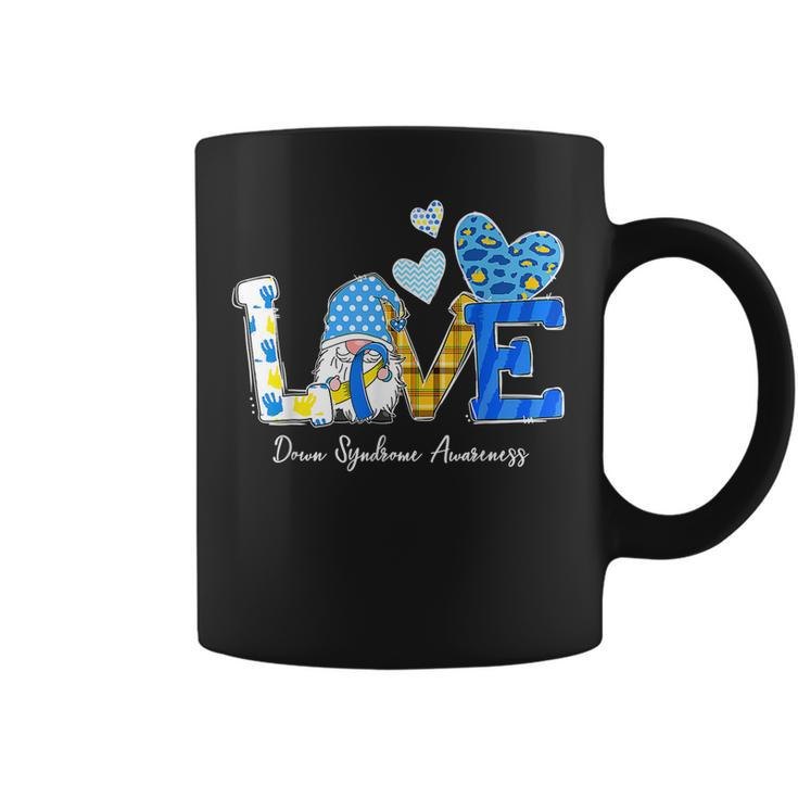 Love World Down Syndrome Day Awareness Leopard Gnome Ribbon  Coffee Mug