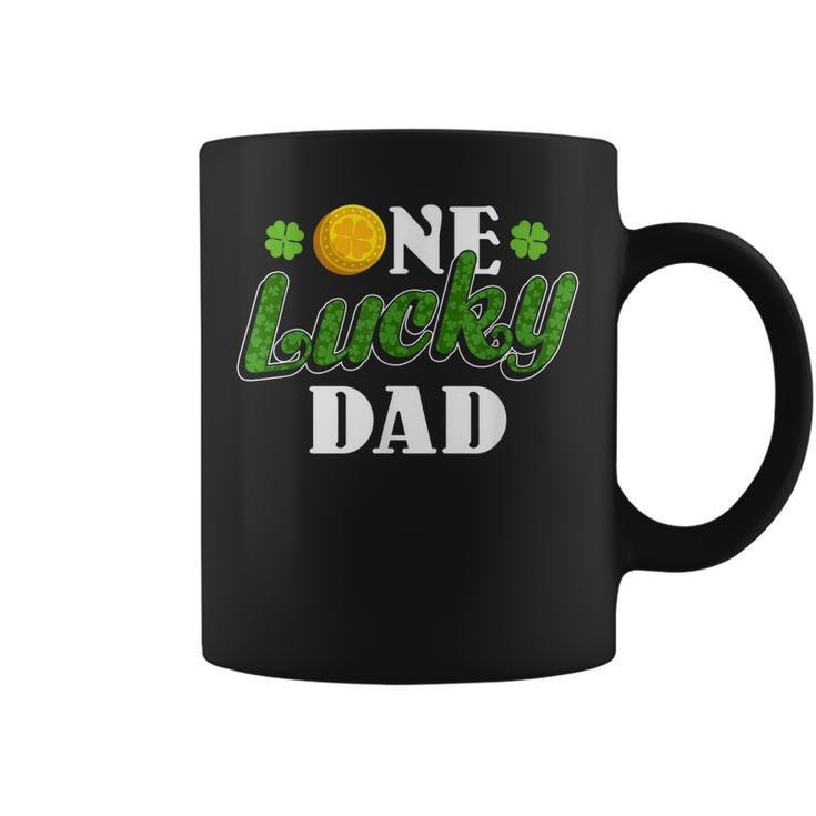 Luck Of The Irish St Patricks Day One Lucky Dad Coffee Mug