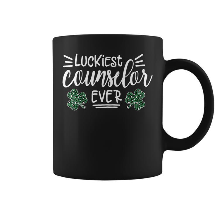 Luckiest Counselor Ever Shamrock St Patricks Day Gift  Coffee Mug