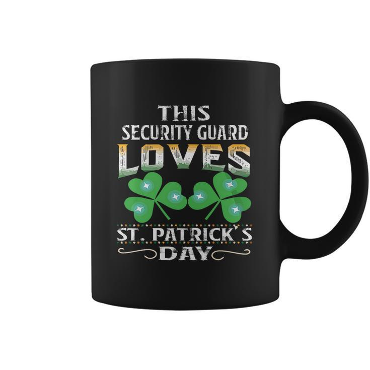 Lucky Shamrock This Security Guard Loves St Patricks Day Funny Job Title Coffee Mug